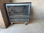 flame hourhaard inbouw met glazen deur, Huis en Inrichting, Haarden, Ophalen, Gebruikt, Inbouwhaard, Houthaard