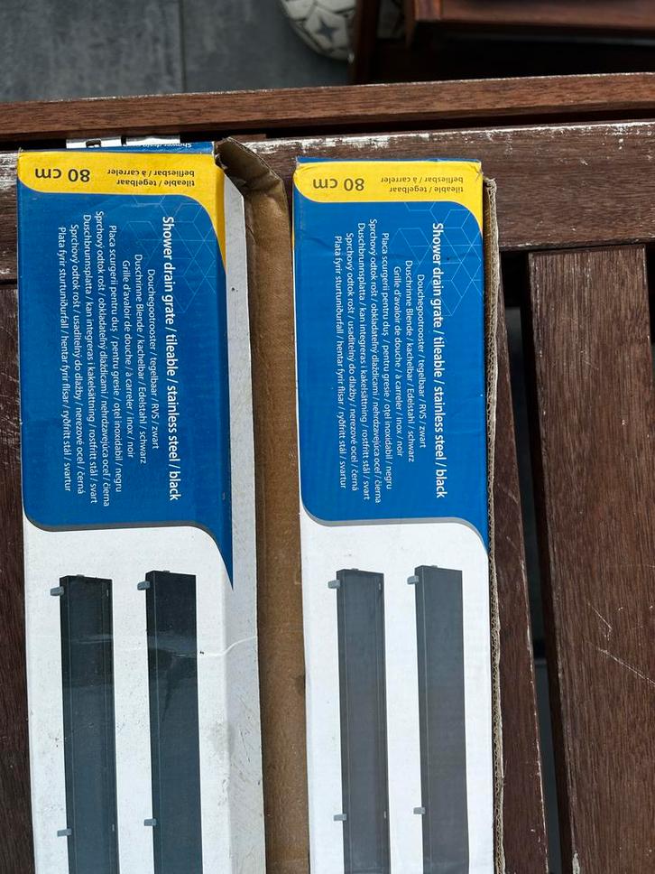 Douchegoot rooster 80cm - Nieuw, Doe-het-zelf en Verbouw, Sanitair, Nieuw, Douche, Rvs, Ophalen of Verzenden