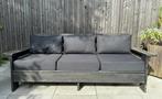 Stoere bank tuinbank 3-zits duurzaam eiken met kussens, Ophalen, Gebruikt, Hout