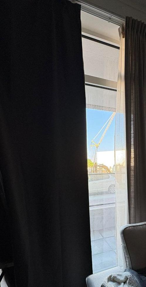 Grijze gordijnen 3 meter hoog 145 breed, Huis en Inrichting, Stoffering | Gordijnen en Lamellen, Gebruikt, 200 cm of meer, 100 tot 150 cm