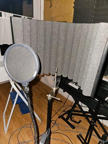 SE electronics reflexion filter + mic stand en pop filter beschikbaar voor biedingen
