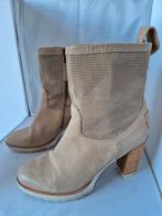 Walk in the Park zgan laarzen mt 40 beige leer, Beige, Lage of Enkellaarzen, Walk in the park, Ophalen of Verzenden