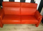 Mooie 3 persoons bank leer als Prominent / Meubelzorg leren, Ophalen, Minder dan 75 cm, 150 tot 200 cm, Driepersoons