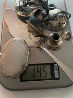 145 gram zilver w.o. Taartschep ( artnouveau) flesje, Antiek en Kunst, Antiek | Goud en Zilver, Verzenden, Zilver