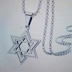 Davidster hanger zilverkleurig plus ketting nieuw, Ophalen of Verzenden, Nieuw