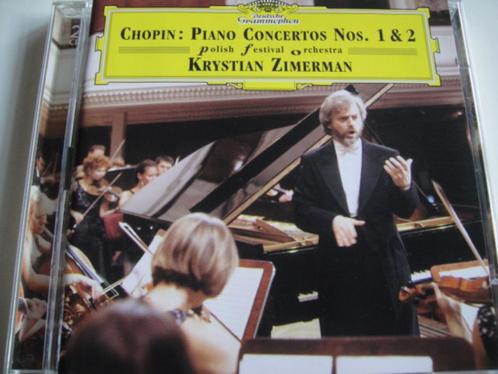 CHOPIN Piano concertos nos. 1 & 2 2 - CD ZIMERMAN DG ZGAN, Cd's en Dvd's, Cd's | Klassiek, Zo goed als nieuw, Orkest of Ballet