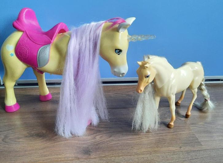 Paard en Eenhoorn 31 bij 49 cm Zapf Creation + geluid, Verzamelen, Speelgoed, Ophalen of Verzenden