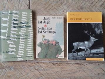 Drie  boeken mbt de jacht beschikbaar voor biedingen
