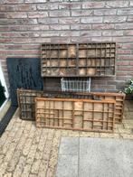 Oude letterbakken, Ophalen