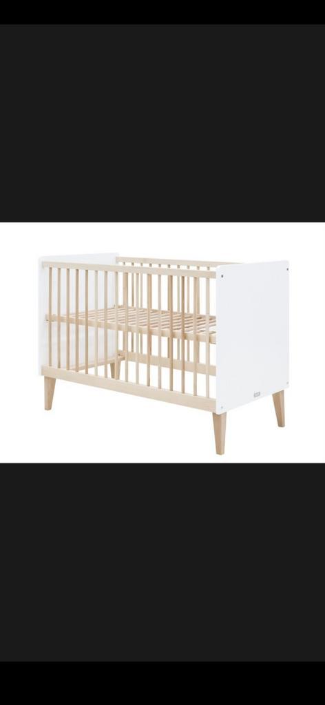 Bopita ledikant 60x120 Indy Wit/Naturel, Kinderen en Baby's, Babywiegjes en Ledikanten, Gebruikt, Ledikant, Ophalen