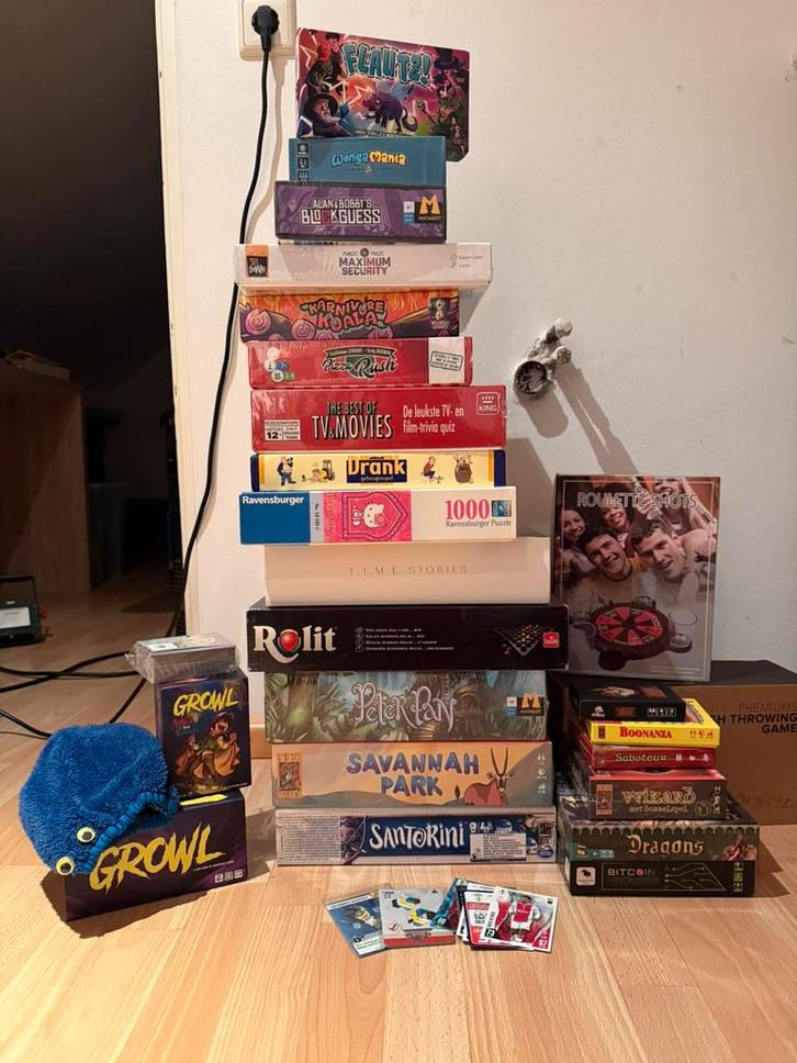 Collectie bordspellen, sommige nog sealed, goede staat!, Hobby en Vrije tijd, Gezelschapsspellen | Bordspellen, Nieuw, Een of twee spelers