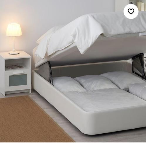 Kvitsoy bed met opberg ruimte 140x 200, Huis en Inrichting, Slaapkamer | Bedden, Zo goed als nieuw, Tweepersoons, 140 cm, 200 cm