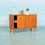 Vintage minimalist blond wandmeubel l bohemian oak cupboard, Minder dan 100 cm, Eikenhout, 25 tot 50 cm, Minder dan 150 cm
