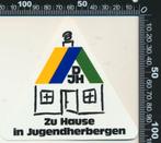 Sticker: DJH - Zu hause in jugendherbergen, Ophalen of Verzenden, Zo goed als nieuw, Bedrijf of Vereniging