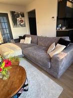 Grijze diepe lounge bank, Huis en Inrichting, Banken | Bankstellen, Ophalen, 250 tot 300 cm, Gebruikt, 100 tot 125 cm
