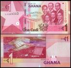 Ghana 2022, 3 nieuwe opvolgende bankbiljetten (UNC), Verzenden, Overige landen, Setje
