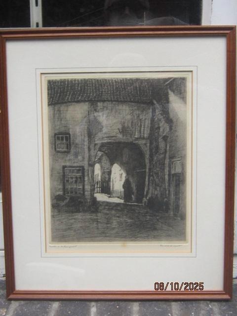 Hendrik de Laat(Scheen) Ets van de Orthensepoort den Bosch, Antiek en Kunst, Kunst | Etsen en Gravures, Ophalen of Verzenden