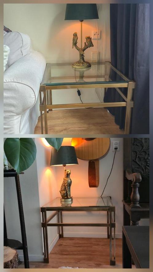 Set messing bijzettafels, Verzamelen, Retro, Huis en Inrichting, Ophalen