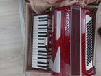 Accordeon Rossini, Muziek en Instrumenten, Accordeons, Gebruikt, 80-bas, Toetsaccordeon, Met riemen