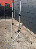 set van 2 stevige luidspreker-/lichtstatieven in aluminium, Overige typen, Zo goed als nieuw, 120 watt of meer, Ophalen