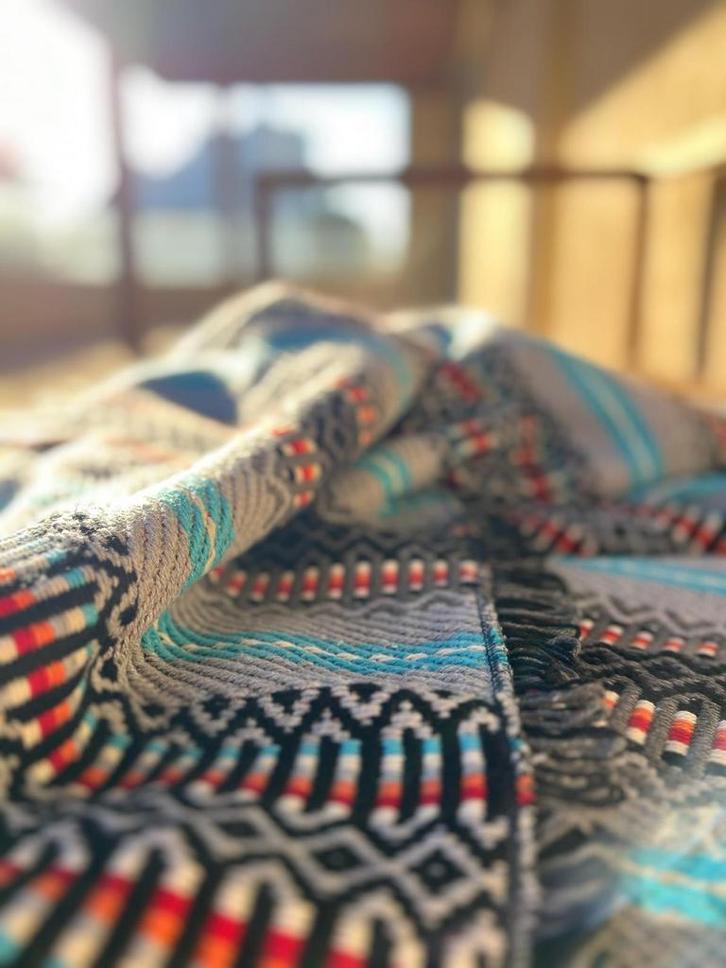 Deken 5 stuks bio katoen 2m x 1,4m geweven echte kwaliteit, Huis en Inrichting, Woonaccessoires | Plaids en Woondekens, Nieuw