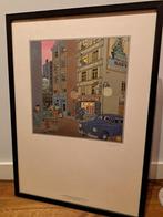 Joost Swarte "Ochtendschemer" poster + lijst, Verzamelen, Rechthoekig Staand, Met lijst, Ophalen of Verzenden, Zo goed als nieuw