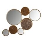 Spiegel Isaiha met 4 ronde spiegels groot (Gold), Ophalen of Verzenden, Zo goed als nieuw, Rond, Minder dan 100 cm