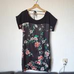 Steps zwarte jurk met bloemenpatroon maat 40, Maat 38/40 (M), Verzenden, Zwart, Nieuw