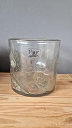 Puur wonen windlicht metal chips 14/14, Ophalen of Verzenden, Nieuw, Overige materialen, Minder dan 25 cm