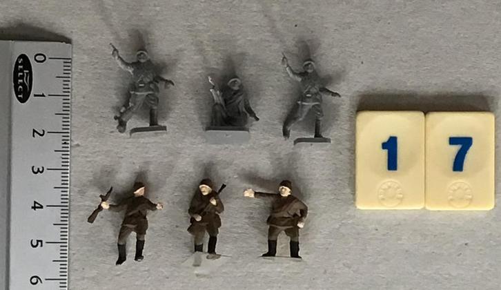 Soldaatjes 17 USSR ww2 schaal 1:72 of 1:76, Hobby en Vrije tijd, Modelbouw | Figuren en Diorama's, Gebruikt, Figuur of Figuren