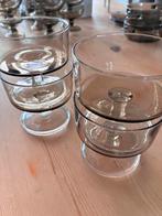 Set van 4 vintage Luminarc coupes van rookglas, Verzamelen, Glas en Borrelglaasjes, Ophalen of Verzenden, Zo goed als nieuw