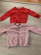 Hema vestje maat 62 pakket 2 stuks roze en rood, Gebruikt, Ophalen of Verzenden, Hema, Truitje of Vestje