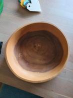 Kinta: grote houten boomplak schaal (zwaar): 30.5 x 7.5 cm, Huis en Inrichting, Ophalen of Verzenden, Gebruikt, Rond, Hout
