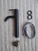 Gloednieuwe hoge kraan wastafel of keuken GOUD EN ZWART RVS, Ophalen of Verzenden, Nieuw, Rvs, Kraan