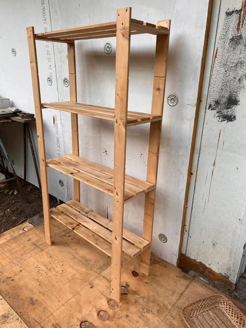 Houten stellage boekenkast schoenenkast divder opbergrek, Huis en Inrichting, Kasten | Stellingkasten, Gebruikt, Ophalen of Verzenden