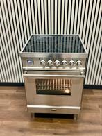 Luxe Boretti Fornuis Keramisch RVS met 4 zones 60x60 cm, Witgoed en Apparatuur, Fornuizen, Zo goed als nieuw, Energieklasse A of zuiniger