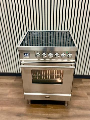 Luxe Boretti Fornuis Keramisch RVS met 4 zones 60x60 cm beschikbaar voor biedingen