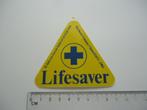 sticker oud EHBO Lifesaver auto oldtimer retro vianen, Verzenden, Zo goed als nieuw, Bedrijf of Vereniging