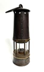 Mijnlamp Systeme Wolf Brevete S.G.D.G. Mijnwerkerslamp 1906, Ophalen of Verzenden