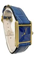 Must de Cartier Tank Lapis Lazuli Dial Dames Polshorloge, Overige merken, Leer, Polshorloge, Onbekend
