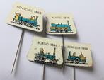4 oude trein speldjes, Verzamelen, Speldjes, Pins en Buttons, Ophalen of Verzenden, Gebruikt, Overige onderwerpen