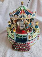 Kerstcarroussel met licht en geluid., Diversen, Kerst, Ophalen of Verzenden, Zo goed als nieuw