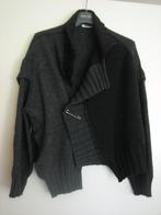 Zeer mooi zwart-grijs a-symmetrisch vest CREA XL snazzeys, Verzenden, Maat 46/48 (XL) of groter, Nieuw, Crea Concept