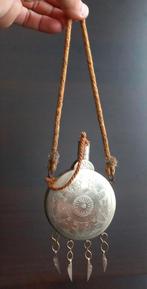 Antieke decoratief zeldzame Kruitfles, Ophalen of Verzenden