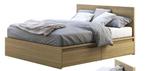 Ikea malm bed met 2 grote opberglades, 140x200., Wit, Tweepersoons, Zo goed als nieuw, 200 cm