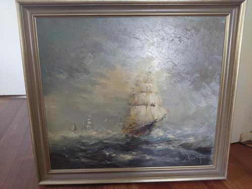 Jan Bévort Zeegezicht Schilderij, Antiek en Kunst, Kunst | Schilderijen | Klassiek, Ophalen