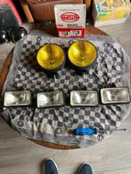 Oldtimer 1 set van 4 of 6 lampen  2 mist en   4 verstralers, Auto-onderdelen, Verlichting, Ophalen of Verzenden, Gebruikt