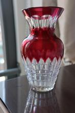 Vintage Val St Lambert kristal vaas c 1950, Antiek en Kunst, Ophalen of Verzenden