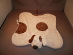 jellycat hond doekje bruin/crème en onderkant gestreept, Ophalen of Verzenden, Nieuw, Hond