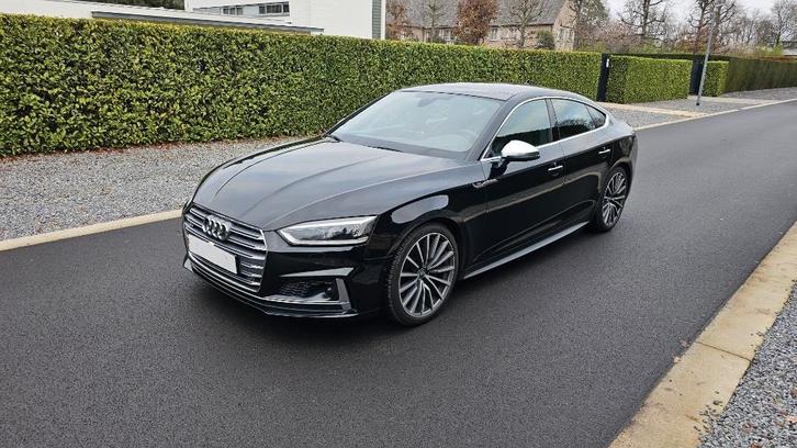 Audi A5 S5 3.0 V6 Quattro 354pk Tiptronic 2017 Zwart, Auto's, Audi, Particulier, A5, 360° camera, 4x4, Achteruitrijcamera, Adaptieve lichten